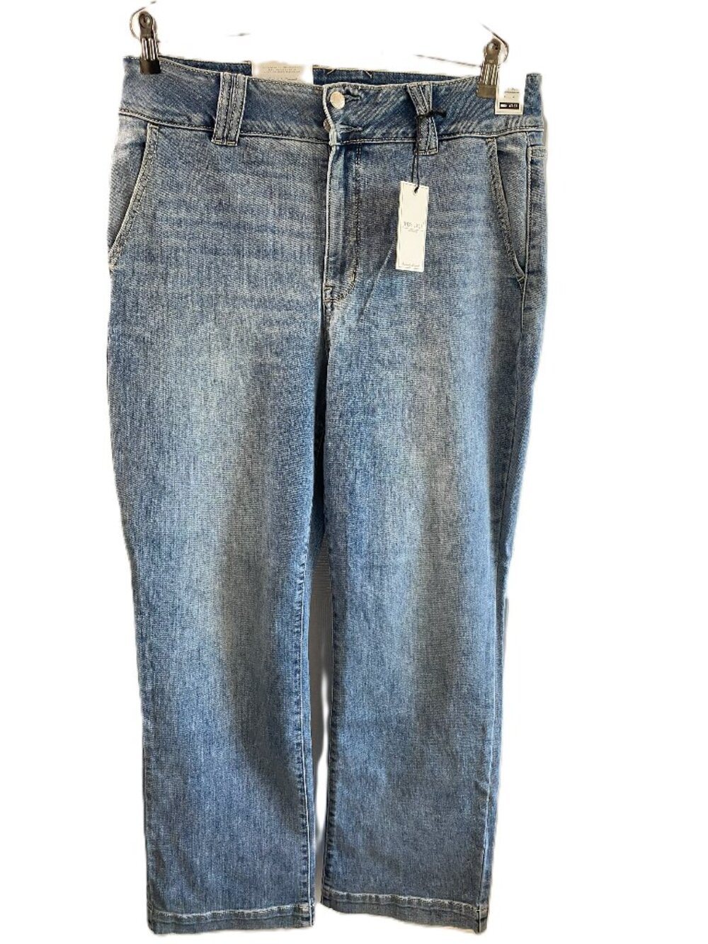 14W Judy Blue High Waist Trouser Wide Leg Denim Jeans, NWT